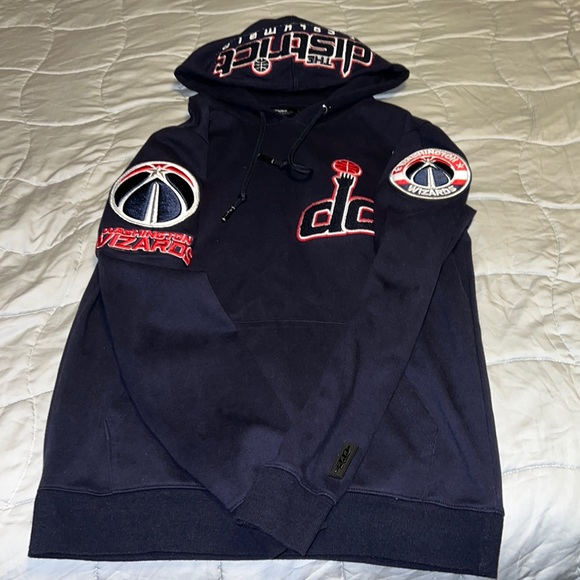🔥💪🏾Men WASHINGTON WIZARDS Hooded Sweatshirt  with Baseball Cap 💪🏾🔥 - Picture 3 of 5